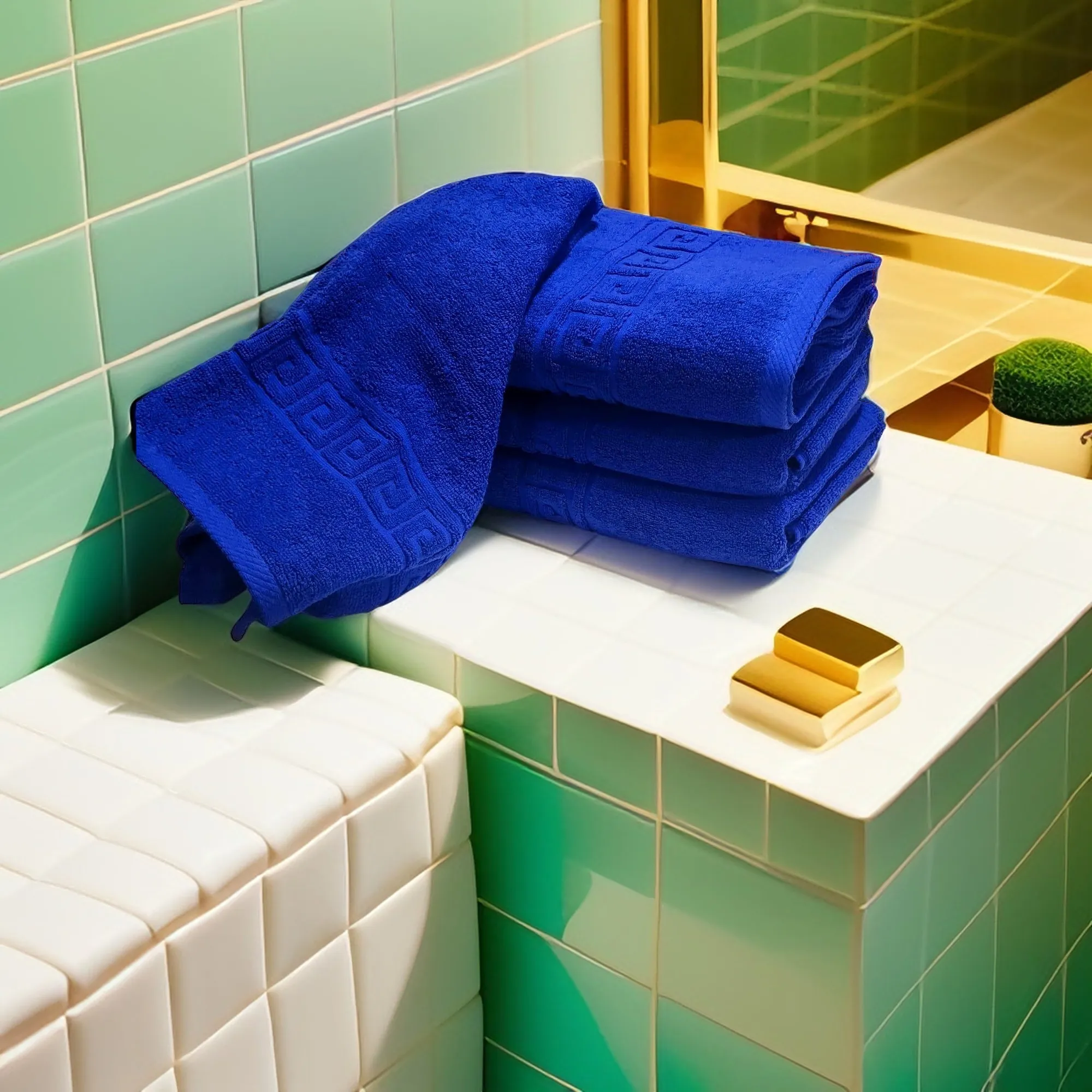 Prosop de Lux 50×90cm 100% Bumbac-Royal Blue