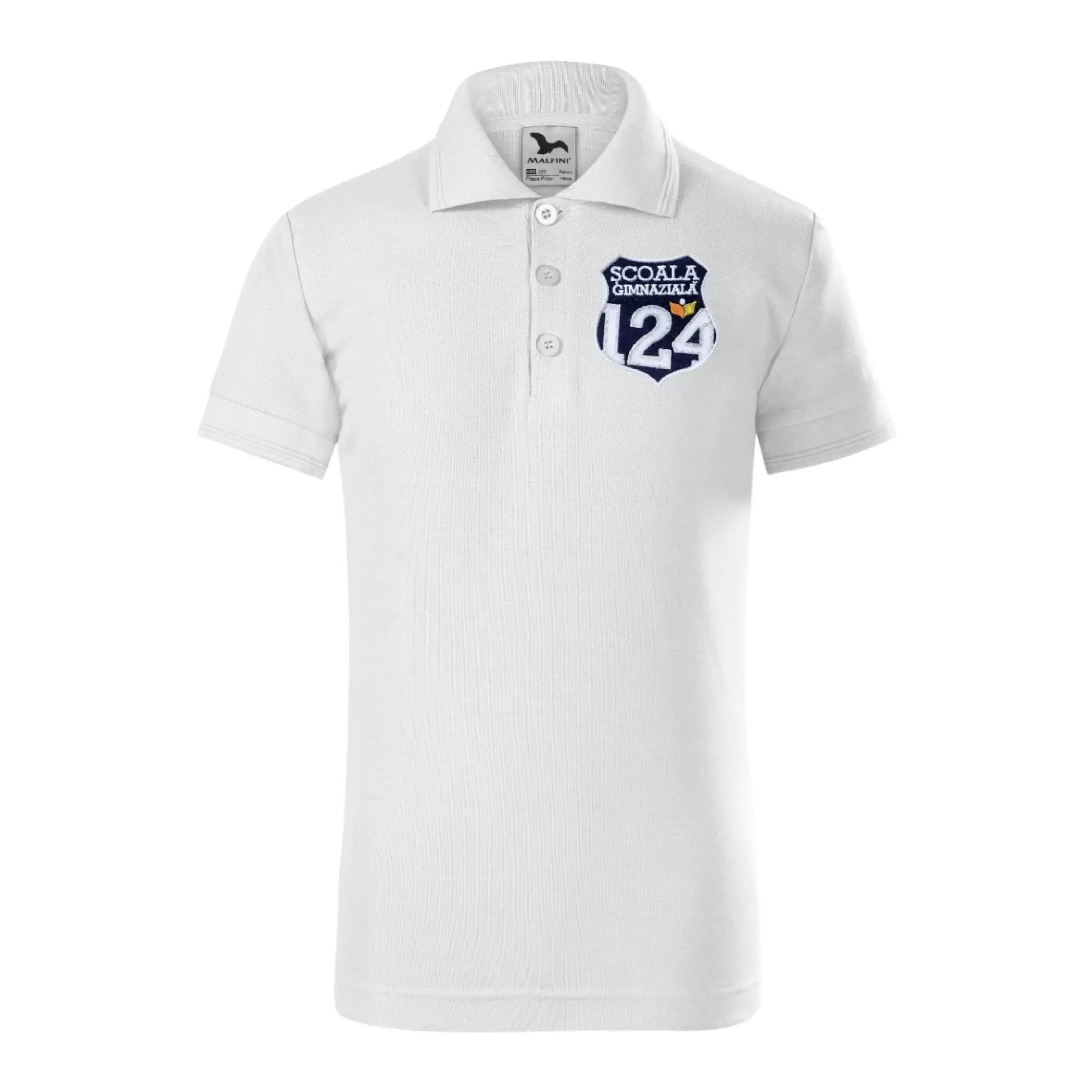 Tricou polo cu emblema brodata